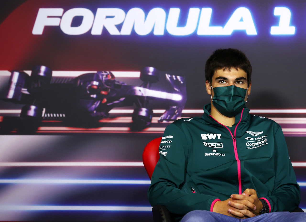 GP AUSTRIA, Lance Stroll (CDN) Aston Martin F1 Team in the FIA Press Conference.
01.07.2021. Formula 1 World Championship, Rd 9, Austrian Grand Prix, Spielberg, Austria, Preparation Day.
- www.xpbimages.com, EMail: requests@xpbimages.com © Copyright: FIA Pool Image for Editorial Use Only