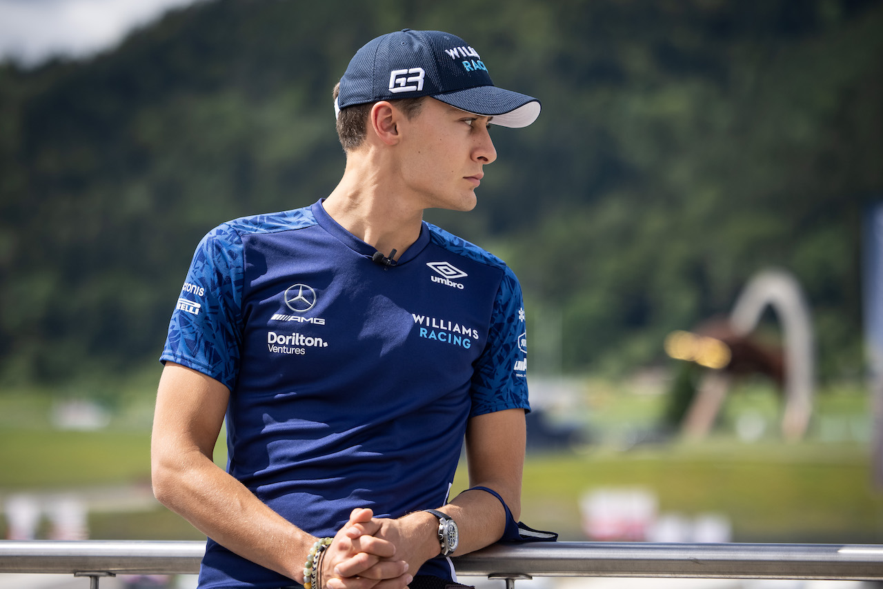 GP AUSTRIA, George Russell (GBR) Williams Racing.
01.07.2021. Formula 1 World Championship, Rd 9, Austrian Grand Prix, Spielberg, Austria, Preparation Day.
- www.xpbimages.com, EMail: requests@xpbimages.com © Copyright: Bearne / XPB Images
