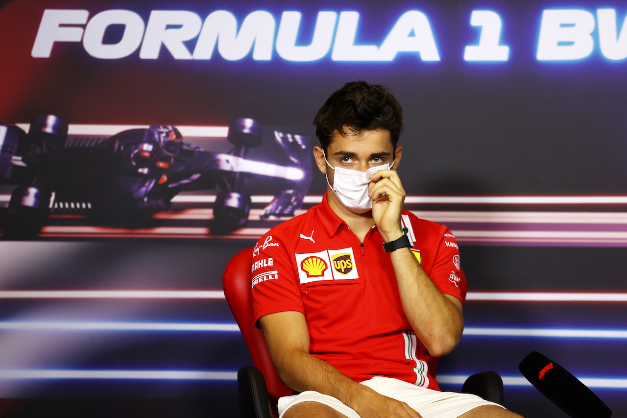 GP AUSTRIA, Charles Leclerc (MON) Ferrari in the FIA Press Conference.
01.07.2021. Formula 1 World Championship, Rd 9, Austrian Grand Prix, Spielberg, Austria, Preparation Day.
- www.xpbimages.com, EMail: requests@xpbimages.com © Copyright: FIA Pool Image for Editorial Use Only