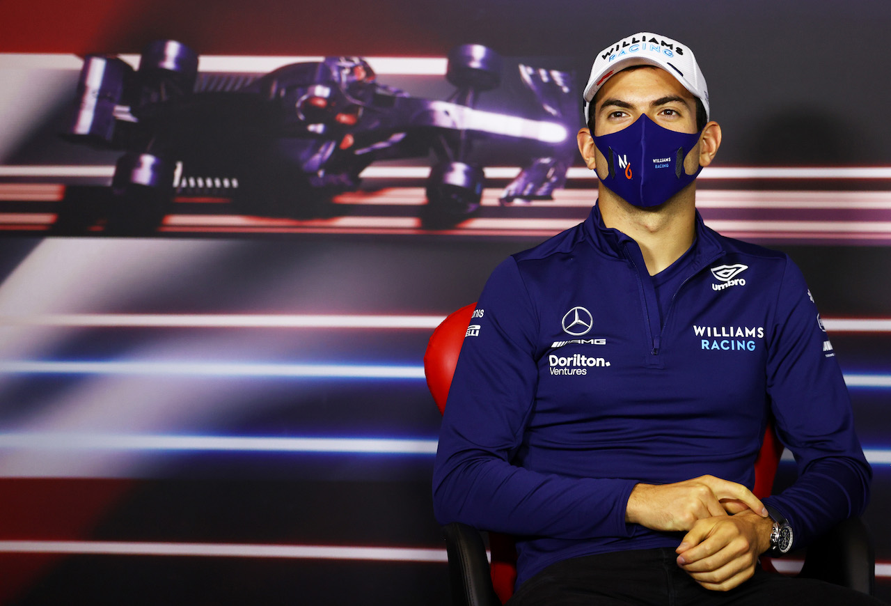 GP AUSTRIA, Nicholas Latifi (CDN) Williams Racing in the FIA Press Conference.
01.07.2021. Formula 1 World Championship, Rd 9, Austrian Grand Prix, Spielberg, Austria, Preparation Day.
- www.xpbimages.com, EMail: requests@xpbimages.com © Copyright: FIA Pool Image for Editorial Use Only