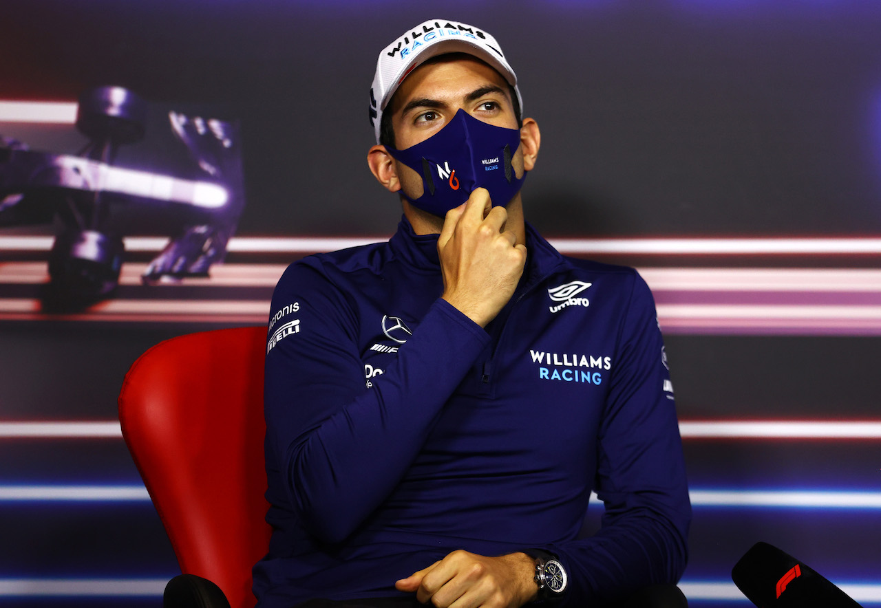 GP AUSTRIA, Nicholas Latifi (CDN) Williams Racing in the FIA Press Conference.
01.07.2021. Formula 1 World Championship, Rd 9, Austrian Grand Prix, Spielberg, Austria, Preparation Day.
- www.xpbimages.com, EMail: requests@xpbimages.com © Copyright: FIA Pool Image for Editorial Use Only