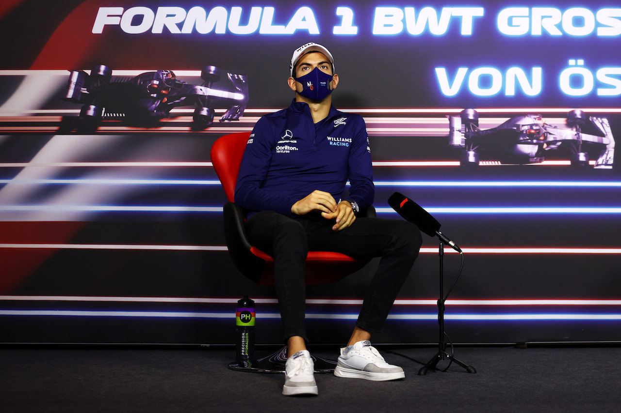 GP AUSTRIA, Nicholas Latifi (CDN) Williams Racing in the FIA Press Conference.
01.07.2021. Formula 1 World Championship, Rd 9, Austrian Grand Prix, Spielberg, Austria, Preparation Day.
- www.xpbimages.com, EMail: requests@xpbimages.com © Copyright: FIA Pool Image for Editorial Use Only