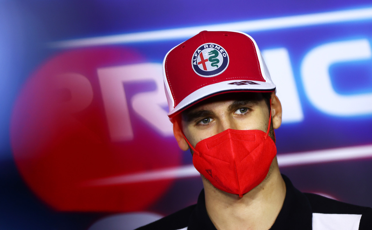 GP AUSTRIA, Antonio Giovinazzi (ITA) Alfa Romeo Racing in the FIA Press Conference.
01.07.2021. Formula 1 World Championship, Rd 9, Austrian Grand Prix, Spielberg, Austria, Preparation Day.
- www.xpbimages.com, EMail: requests@xpbimages.com © Copyright: FIA Pool Image for Editorial Use Only