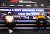 GP AUSTRIA, (L to R): Valtteri Bottas (FIN) Mercedes AMG F1 e Lando Norris (GBR) McLaren in the FIA Press Conference.
01.07.2021. Formula 1 World Championship, Rd 9, Austrian Grand Prix, Spielberg, Austria, Preparation Day.
- www.xpbimages.com, EMail: requests@xpbimages.com © Copyright: FIA Pool Image for Editorial Use Only