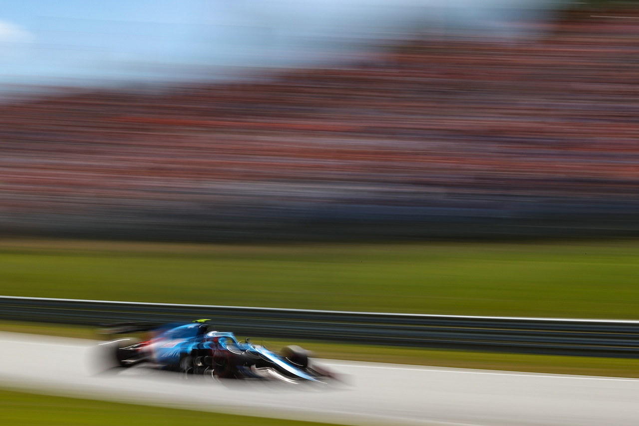 GP AUSTRIA, Esteban Ocon (FRA), Alpine F1 Team 
03.07.2021. Formula 1 World Championship, Rd 9, Austrian Grand Prix, Spielberg, Austria, Qualifiche Day.
- www.xpbimages.com, EMail: requests@xpbimages.com ¬© Copyright: Charniaux / XPB Images