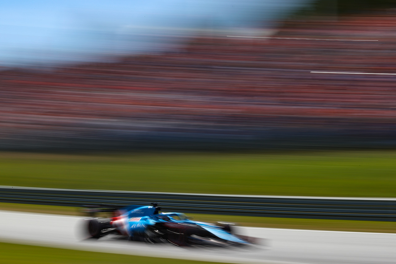GP AUSTRIA, Fernando Alonso (ESP), Alpine F1 Team 
03.07.2021. Formula 1 World Championship, Rd 9, Austrian Grand Prix, Spielberg, Austria, Qualifiche Day.
- www.xpbimages.com, EMail: requests@xpbimages.com ¬© Copyright: Charniaux / XPB Images