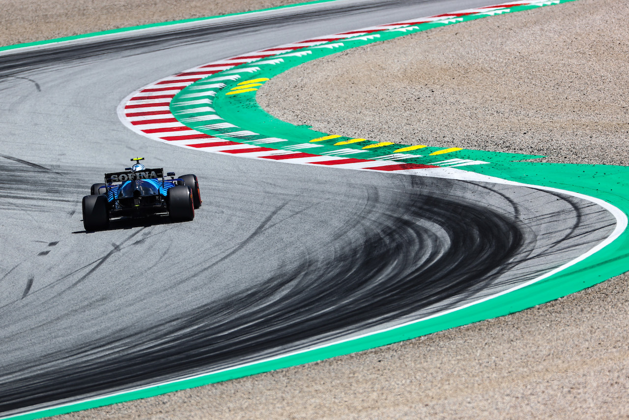 GP AUSTRIA, George Russell (GBR), Williams Racing 
03.07.2021. Formula 1 World Championship, Rd 9, Austrian Grand Prix, Spielberg, Austria, Qualifiche Day.
- www.xpbimages.com, EMail: requests@xpbimages.com ¬© Copyright: Charniaux / XPB Images