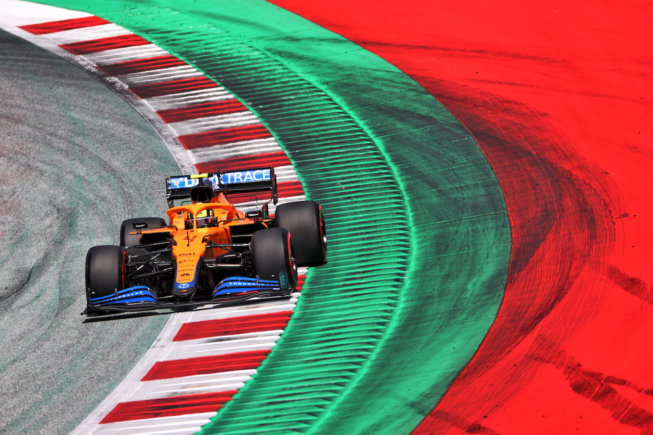 GP AUSTRIA, Lando Norris (GBR) McLaren MCL35M.
03.07.2021. Formula 1 World Championship, Rd 9, Austrian Grand Prix, Spielberg, Austria, Qualifiche Day.
- www.xpbimages.com, EMail: requests@xpbimages.com © Copyright: Charniaux / XPB Images