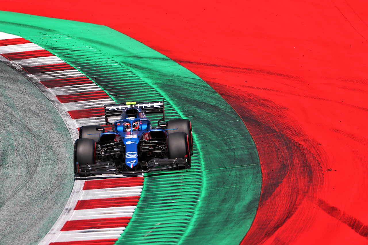 GP AUSTRIA, Esteban Ocon (FRA) Alpine F1 Team A521.
03.07.2021. Formula 1 World Championship, Rd 9, Austrian Grand Prix, Spielberg, Austria, Qualifiche Day.
- www.xpbimages.com, EMail: requests@xpbimages.com © Copyright: Charniaux / XPB Images