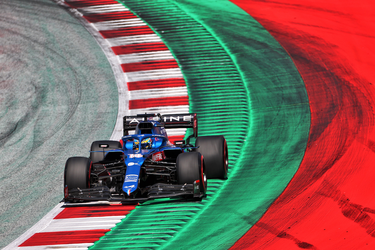 GP AUSTRIA, Fernando Alonso (ESP) Alpine F1 Team A521.
03.07.2021. Formula 1 World Championship, Rd 9, Austrian Grand Prix, Spielberg, Austria, Qualifiche Day.
- www.xpbimages.com, EMail: requests@xpbimages.com © Copyright: Charniaux / XPB Images