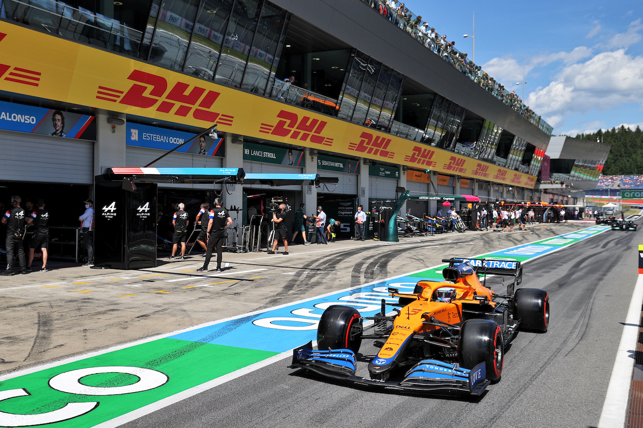 GP AUSTRIA, Daniel Ricciardo (AUS) McLaren MCL35M.
03.07.2021. Formula 1 World Championship, Rd 9, Austrian Grand Prix, Spielberg, Austria, Qualifiche Day.
- www.xpbimages.com, EMail: requests@xpbimages.com © Copyright: Moy / XPB Images