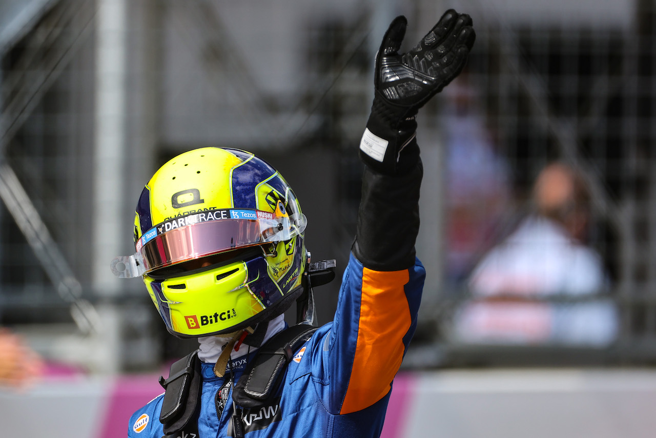 GP AUSTRIA, Lando Norris (GBR), McLaren F1 Team 
03.07.2021. Formula 1 World Championship, Rd 9, Austrian Grand Prix, Spielberg, Austria, Qualifiche Day.
- www.xpbimages.com, EMail: requests@xpbimages.com © Copyright: Charniaux / XPB Images