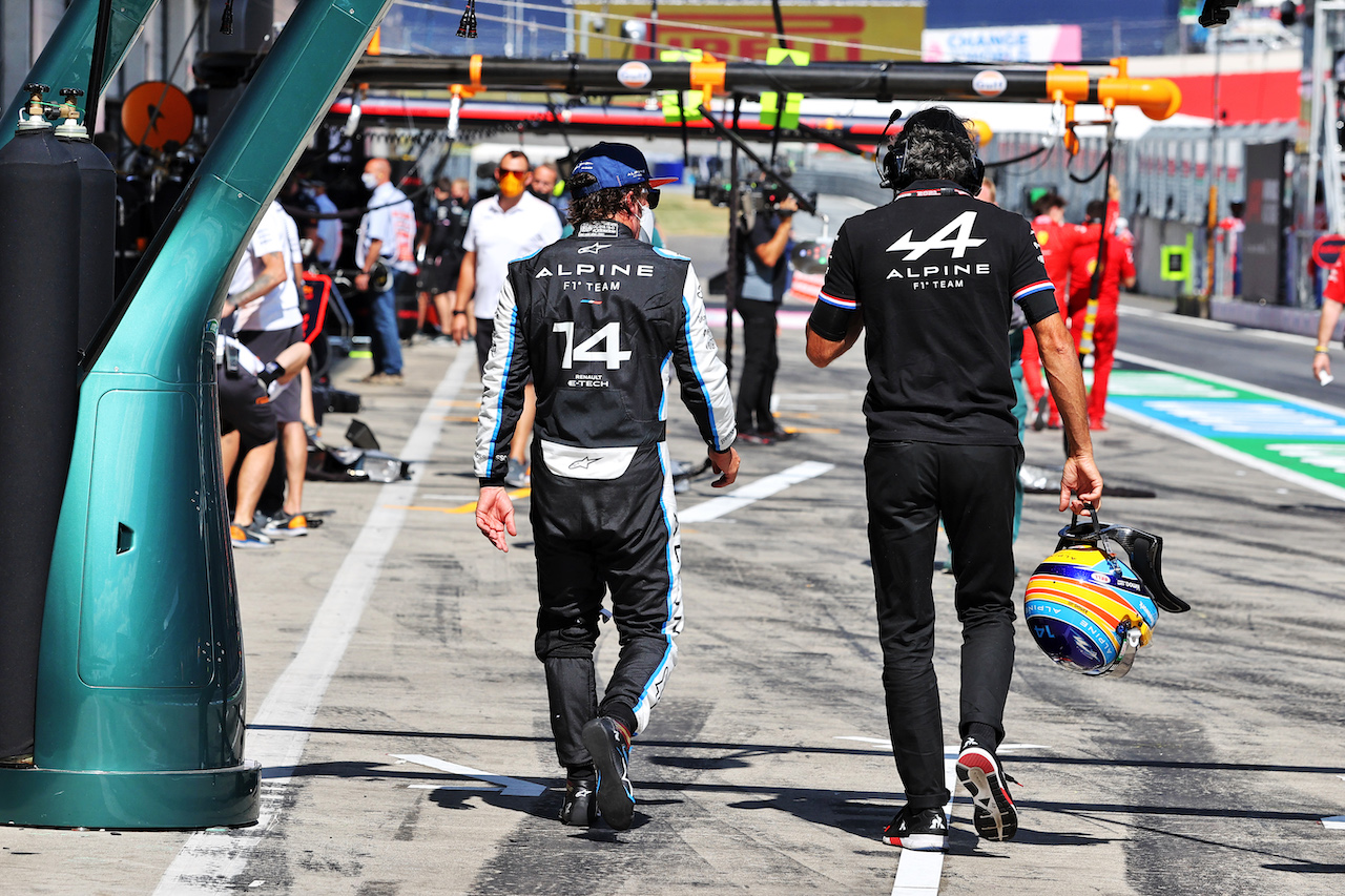GP AUSTRIA, Fernando Alonso (ESP) Alpine F1 Team.
03.07.2021. Formula 1 World Championship, Rd 9, Austrian Grand Prix, Spielberg, Austria, Qualifiche Day.
- www.xpbimages.com, EMail: requests@xpbimages.com © Copyright: Moy / XPB Images
