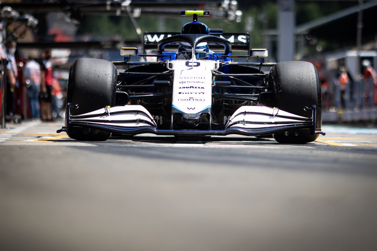 GP AUSTRIA, Nicholas Latifi (CDN) Williams Racing FW43B.
03.07.2021. Formula 1 World Championship, Rd 9, Austrian Grand Prix, Spielberg, Austria, Qualifiche Day.
- www.xpbimages.com, EMail: requests@xpbimages.com © Copyright: Bearne / XPB Images