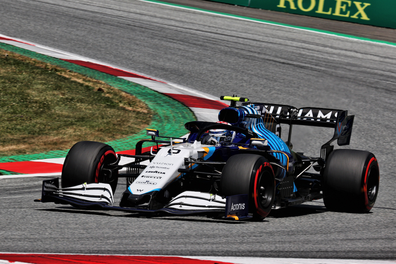 GP AUSTRIA, Nicholas Latifi (CDN) Williams Racing FW43B.
03.07.2021. Formula 1 World Championship, Rd 9, Austrian Grand Prix, Spielberg, Austria, Qualifiche Day.
- www.xpbimages.com, EMail: requests@xpbimages.com © Copyright: Batchelor / XPB Images