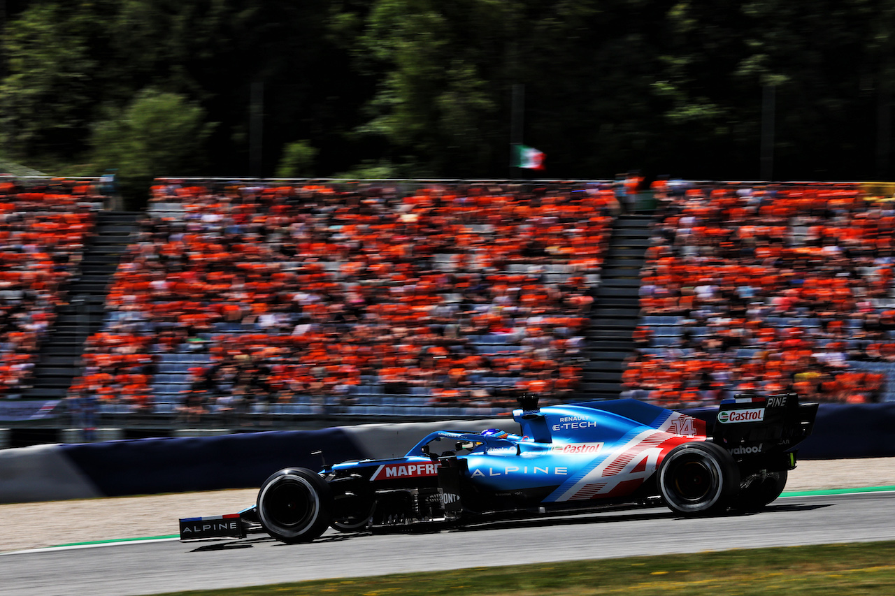 GP AUSTRIA, Fernando Alonso (ESP) Alpine F1 Team A521.
03.07.2021. Formula 1 World Championship, Rd 9, Austrian Grand Prix, Spielberg, Austria, Qualifiche Day.
- www.xpbimages.com, EMail: requests@xpbimages.com © Copyright: Batchelor / XPB Images