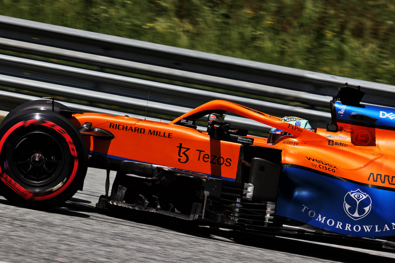 GP AUSTRIA, Daniel Ricciardo (AUS) McLaren MCL35M.
03.07.2021. Formula 1 World Championship, Rd 9, Austrian Grand Prix, Spielberg, Austria, Qualifiche Day.
- www.xpbimages.com, EMail: requests@xpbimages.com © Copyright: Batchelor / XPB Images