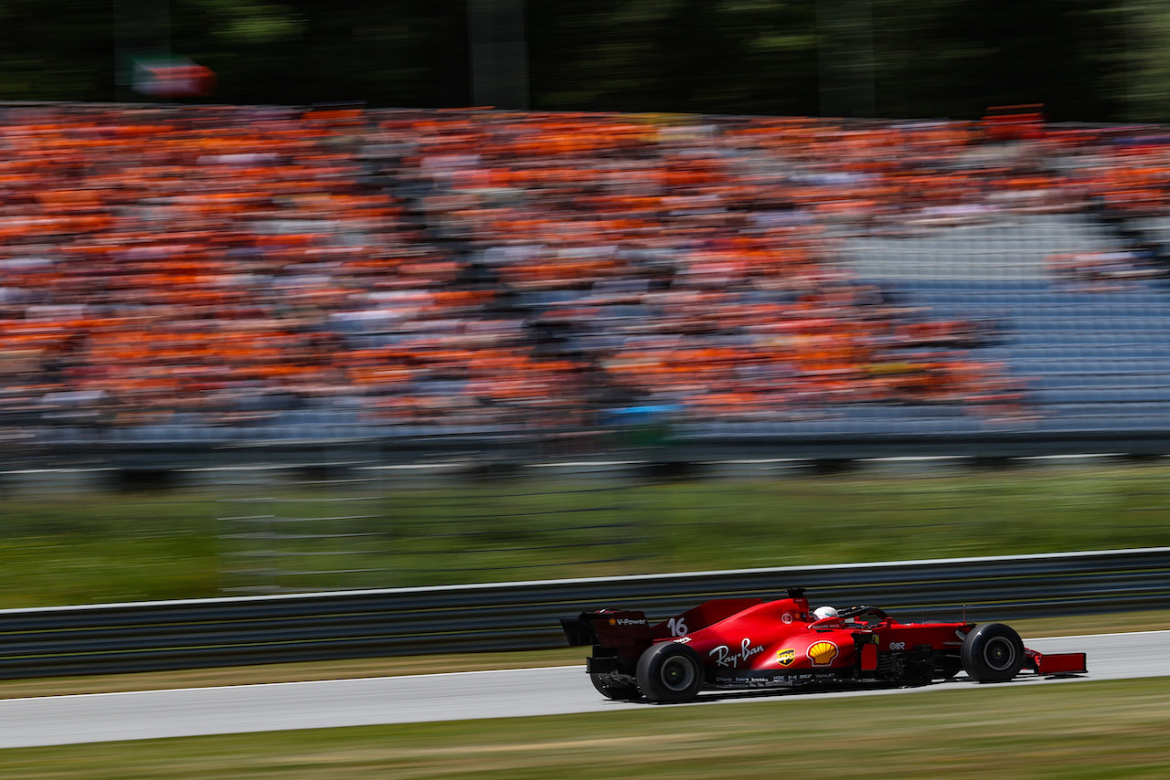 GP AUSTRIA, Charles Leclerc (FRA), Ferrari 
03.07.2021. Formula 1 World Championship, Rd 9, Austrian Grand Prix, Spielberg, Austria, Qualifiche Day.
- www.xpbimages.com, EMail: requests@xpbimages.com ¬© Copyright: Charniaux / XPB Images