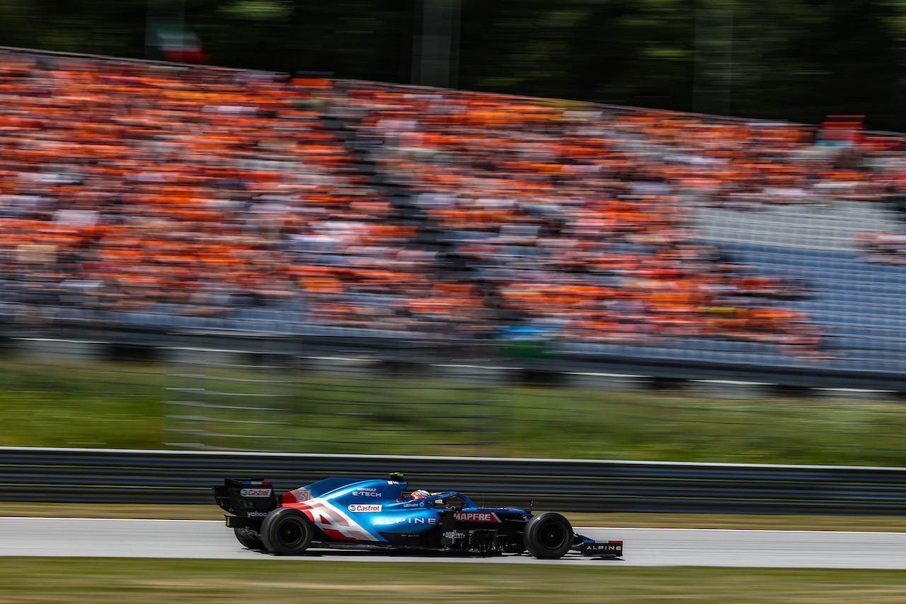 GP AUSTRIA, Esteban Ocon (FRA), Alpine F1 Team 
03.07.2021. Formula 1 World Championship, Rd 9, Austrian Grand Prix, Spielberg, Austria, Qualifiche Day.
- www.xpbimages.com, EMail: requests@xpbimages.com © Copyright: Charniaux / XPB Images