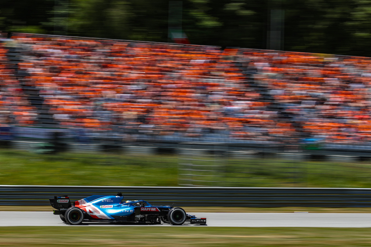 GP AUSTRIA, Fernando Alonso (ESP), Alpine F1 Team 
03.07.2021. Formula 1 World Championship, Rd 9, Austrian Grand Prix, Spielberg, Austria, Qualifiche Day.
- www.xpbimages.com, EMail: requests@xpbimages.com © Copyright: Charniaux / XPB Images