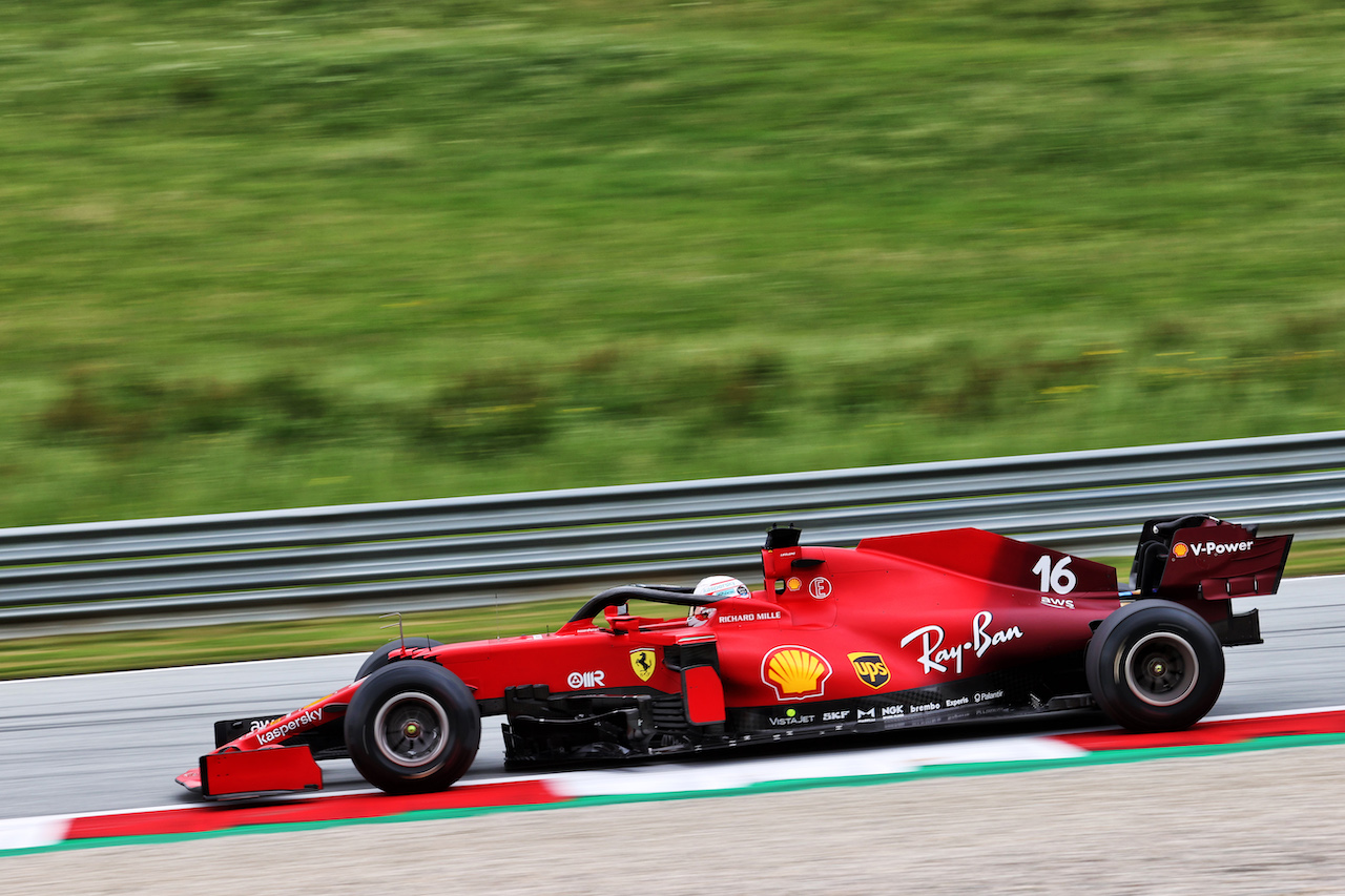 GP AUSTRIA, Charles Leclerc (MON) Ferrari SF-21.
02.07.2021. Formula 1 World Championship, Rd 9, Austrian Grand Prix, Spielberg, Austria, Practice Day.
- www.xpbimages.com, EMail: requests@xpbimages.com © Copyright: Charniaux / XPB Images