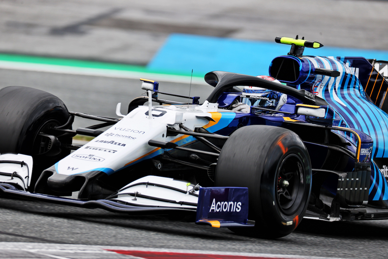 GP AUSTRIA, Nicholas Latifi (CDN) Williams Racing FW43B.
02.07.2021. Formula 1 World Championship, Rd 9, Austrian Grand Prix, Spielberg, Austria, Practice Day.
- www.xpbimages.com, EMail: requests@xpbimages.com © Copyright: Batchelor / XPB Images