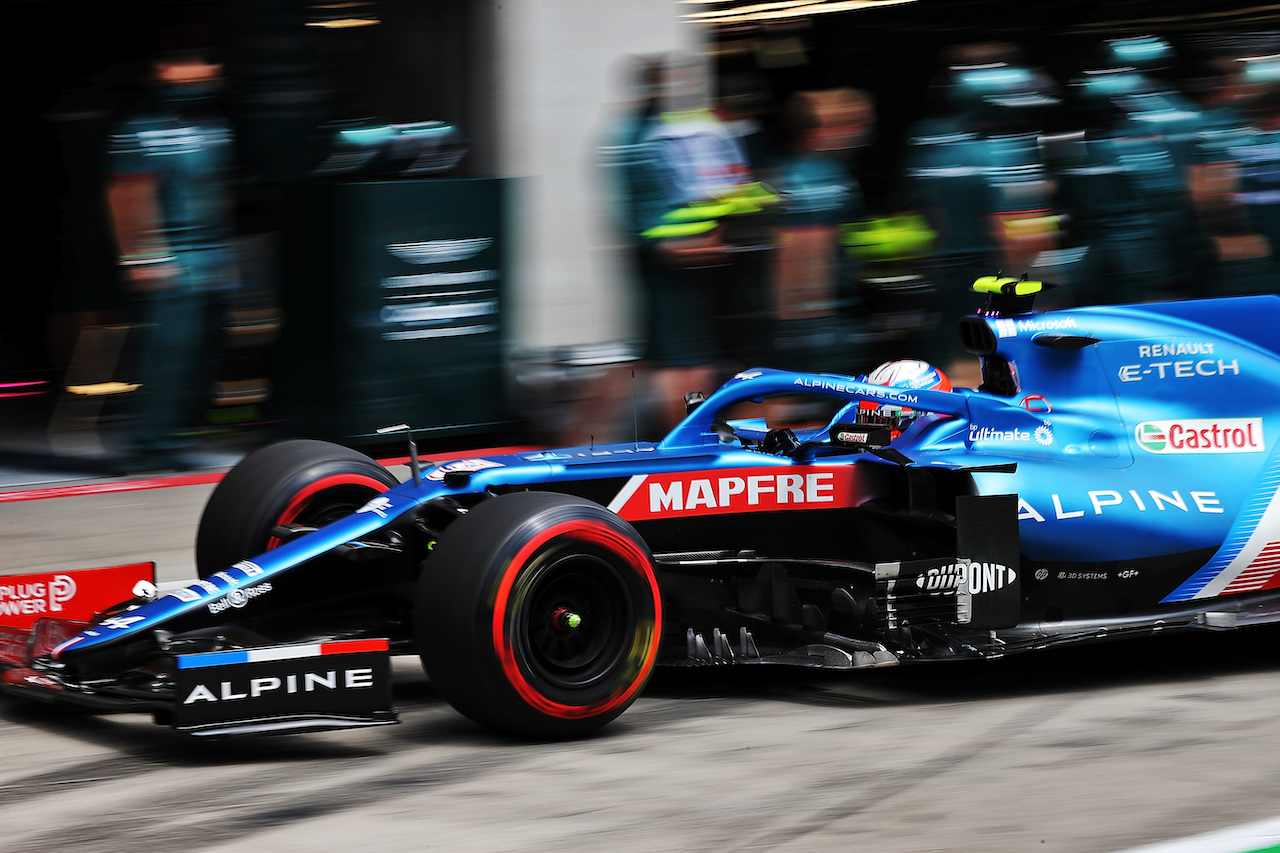GP AUSTRIA, Esteban Ocon (FRA) Alpine F1 Team A521.
02.07.2021. Formula 1 World Championship, Rd 9, Austrian Grand Prix, Spielberg, Austria, Practice Day.
- www.xpbimages.com, EMail: requests@xpbimages.com © Copyright: Moy / XPB Images