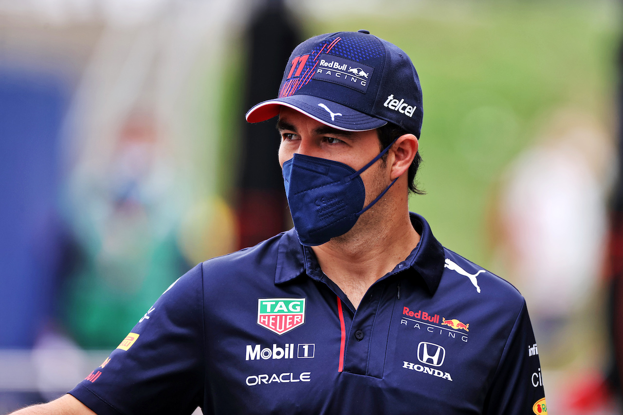 GP AUSTRIA, Sergio Perez (MEX) Red Bull Racing.
02.07.2021. Formula 1 World Championship, Rd 9, Austrian Grand Prix, Spielberg, Austria, Practice Day.
- www.xpbimages.com, EMail: requests@xpbimages.com © Copyright: Moy / XPB Images
