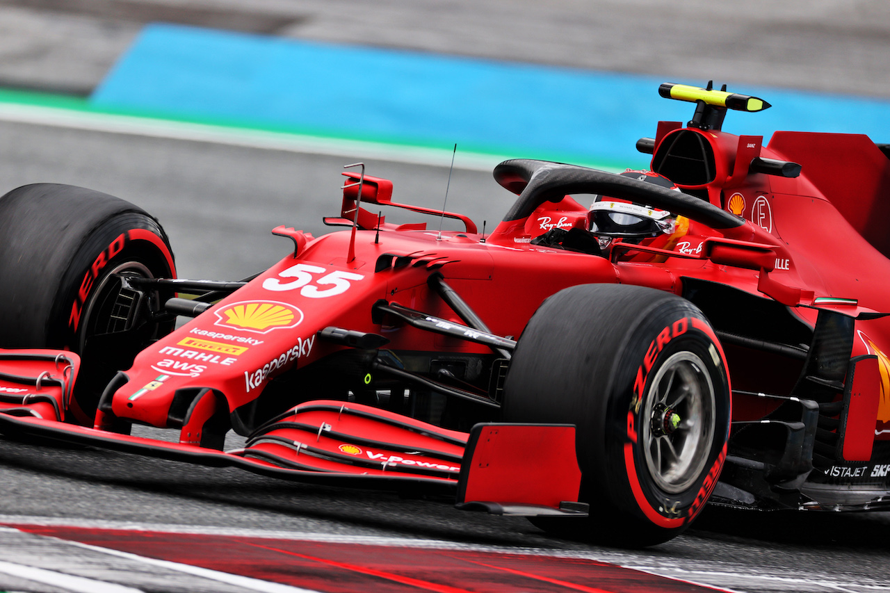 GP AUSTRIA, Carlos Sainz Jr (ESP) Ferrari SF-21.
02.07.2021. Formula 1 World Championship, Rd 9, Austrian Grand Prix, Spielberg, Austria, Practice Day.
- www.xpbimages.com, EMail: requests@xpbimages.com © Copyright: Batchelor / XPB Images