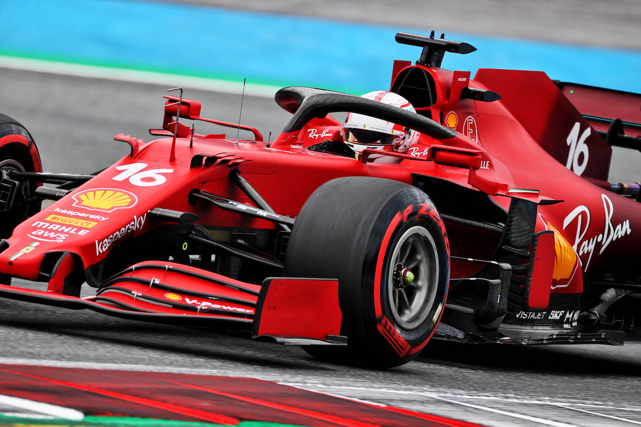 GP AUSTRIA, Charles Leclerc (MON) Ferrari SF-21.
02.07.2021. Formula 1 World Championship, Rd 9, Austrian Grand Prix, Spielberg, Austria, Practice Day.
- www.xpbimages.com, EMail: requests@xpbimages.com © Copyright: Batchelor / XPB Images