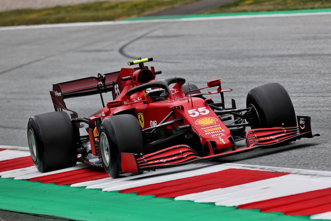 GP AUSTRIA, Carlos Sainz Jr (ESP) Ferrari SF-21.
02.07.2021. Formula 1 World Championship, Rd 9, Austrian Grand Prix, Spielberg, Austria, Practice Day.
- www.xpbimages.com, EMail: requests@xpbimages.com © Copyright: Batchelor / XPB Images