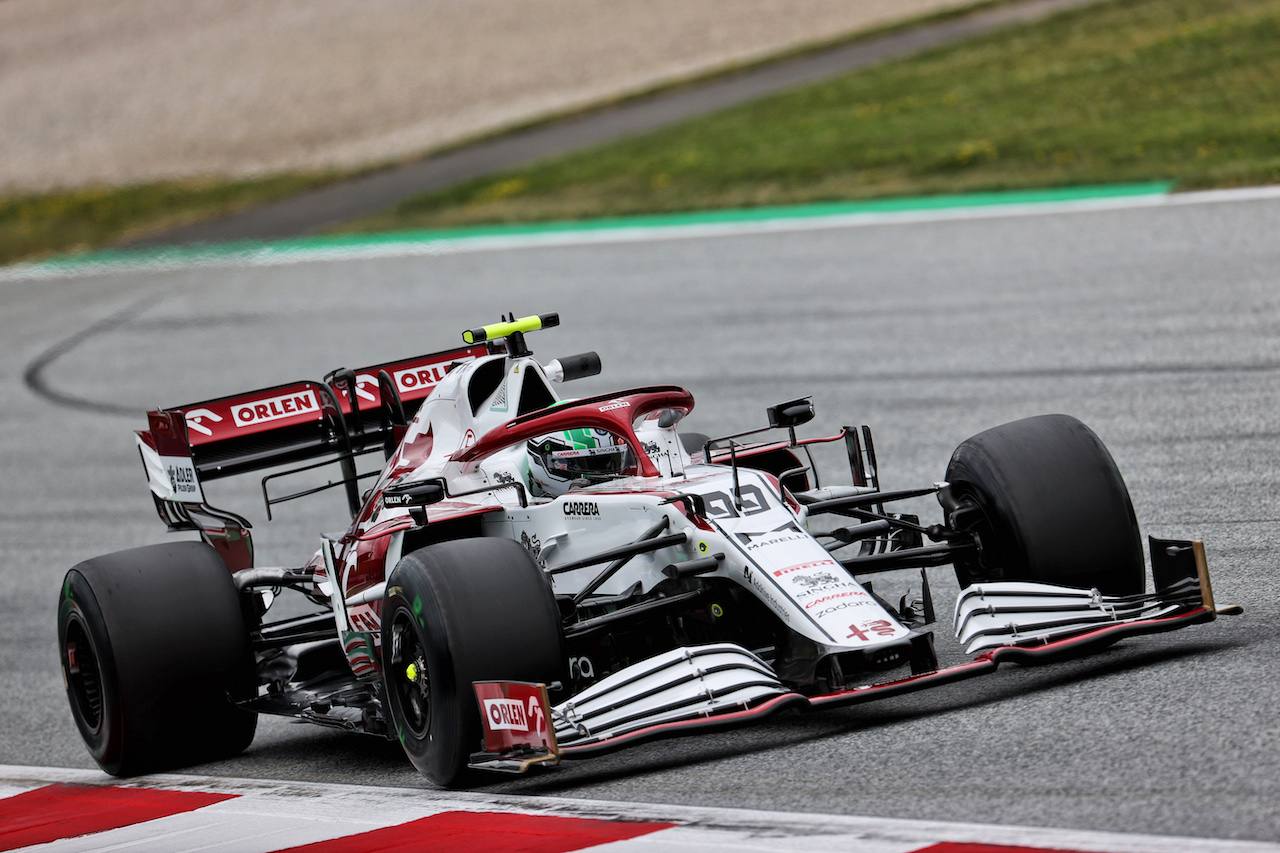 GP AUSTRIA, Antonio Giovinazzi (ITA) Alfa Romeo Racing C41.
02.07.2021. Formula 1 World Championship, Rd 9, Austrian Grand Prix, Spielberg, Austria, Practice Day.
- www.xpbimages.com, EMail: requests@xpbimages.com © Copyright: Batchelor / XPB Images