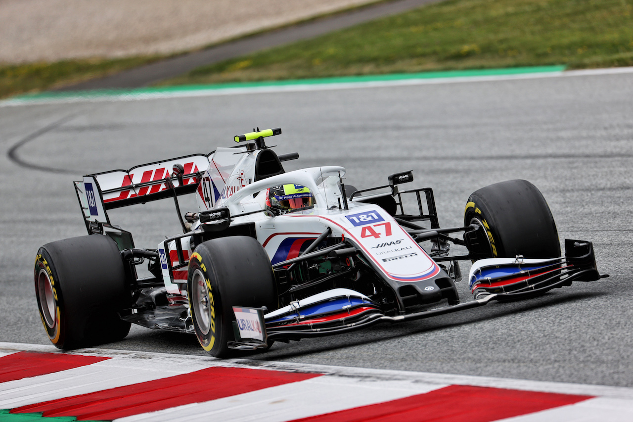 GP AUSTRIA, Mick Schumacher (GER) Haas VF-21.
02.07.2021. Formula 1 World Championship, Rd 9, Austrian Grand Prix, Spielberg, Austria, Practice Day.
- www.xpbimages.com, EMail: requests@xpbimages.com © Copyright: Batchelor / XPB Images