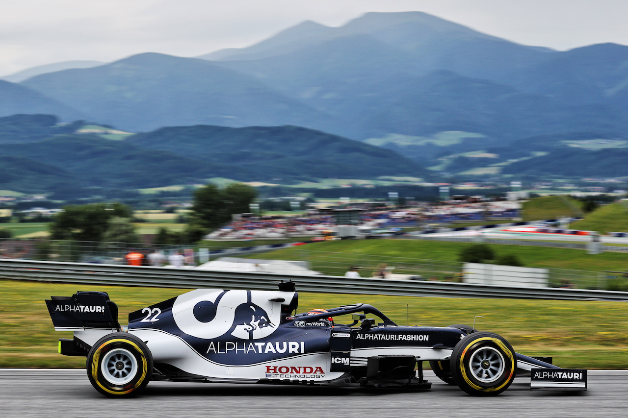 GP AUSTRIA, Yuki Tsunoda (JPN) AlphaTauri AT02.
02.07.2021. Formula 1 World Championship, Rd 9, Austrian Grand Prix, Spielberg, Austria, Practice Day.
- www.xpbimages.com, EMail: requests@xpbimages.com © Copyright: Batchelor / XPB Images