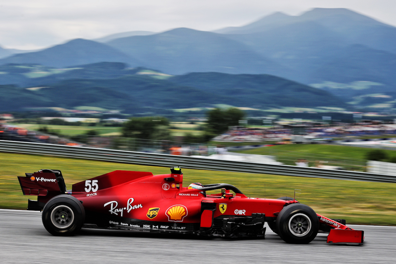 GP AUSTRIA, Carlos Sainz Jr (ESP) Ferrari SF-21.
02.07.2021. Formula 1 World Championship, Rd 9, Austrian Grand Prix, Spielberg, Austria, Practice Day.
- www.xpbimages.com, EMail: requests@xpbimages.com © Copyright: Batchelor / XPB Images