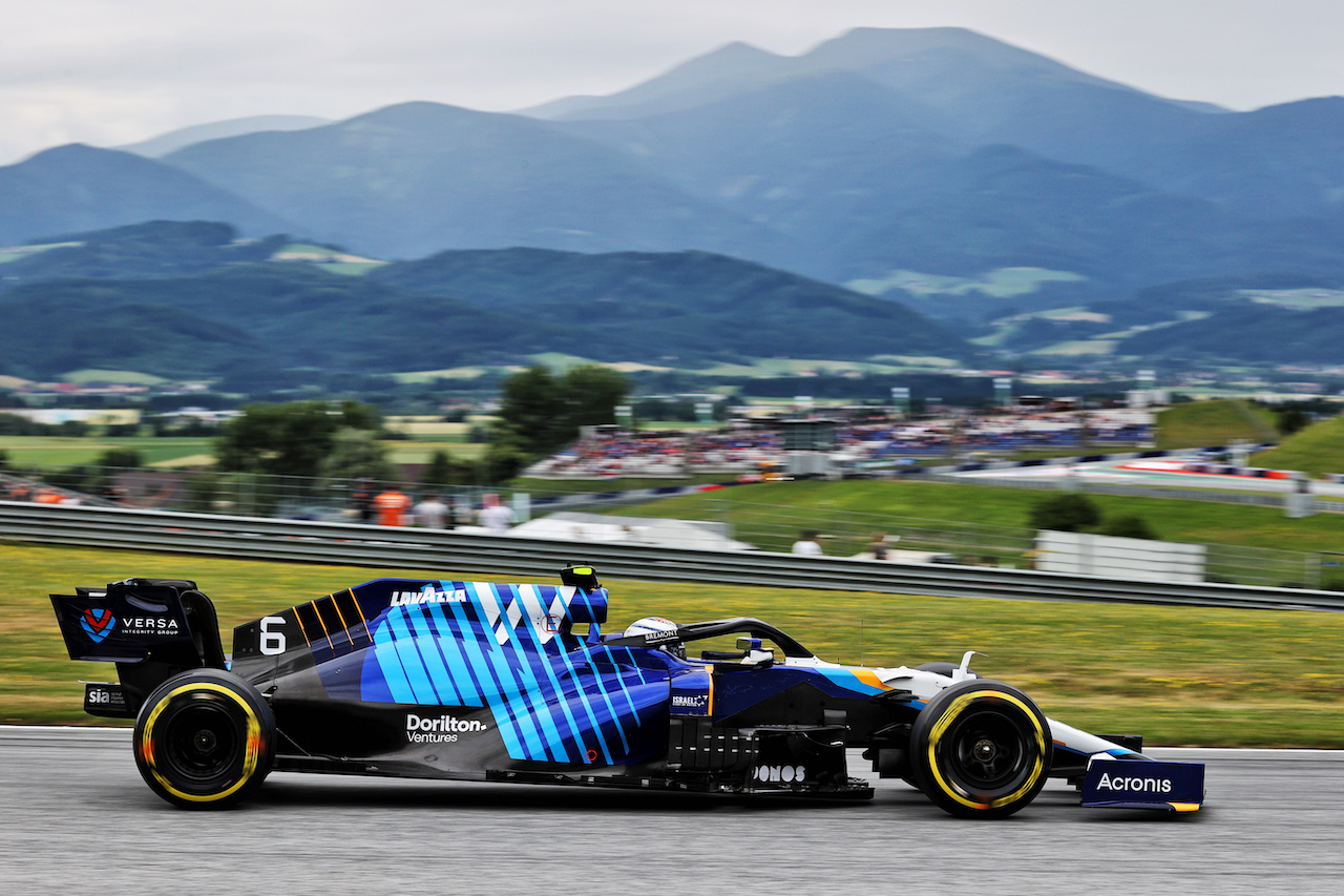 GP AUSTRIA, Nicholas Latifi (CDN) Williams Racing FW43B.
02.07.2021. Formula 1 World Championship, Rd 9, Austrian Grand Prix, Spielberg, Austria, Practice Day.
- www.xpbimages.com, EMail: requests@xpbimages.com © Copyright: Batchelor / XPB Images