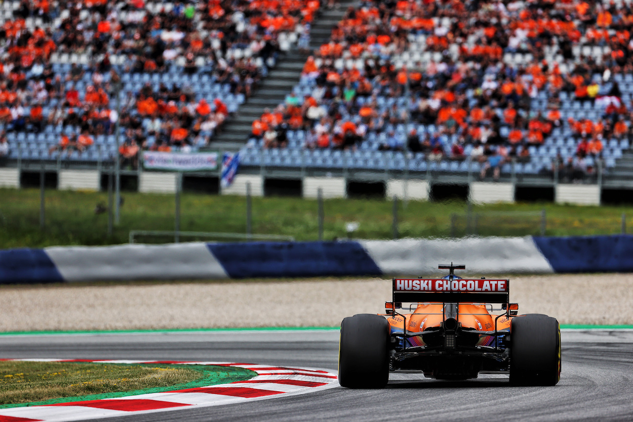 GP AUSTRIA, Daniel Ricciardo (AUS) McLaren MCL35M.
02.07.2021. Formula 1 World Championship, Rd 9, Austrian Grand Prix, Spielberg, Austria, Practice Day.
- www.xpbimages.com, EMail: requests@xpbimages.com © Copyright: Batchelor / XPB Images