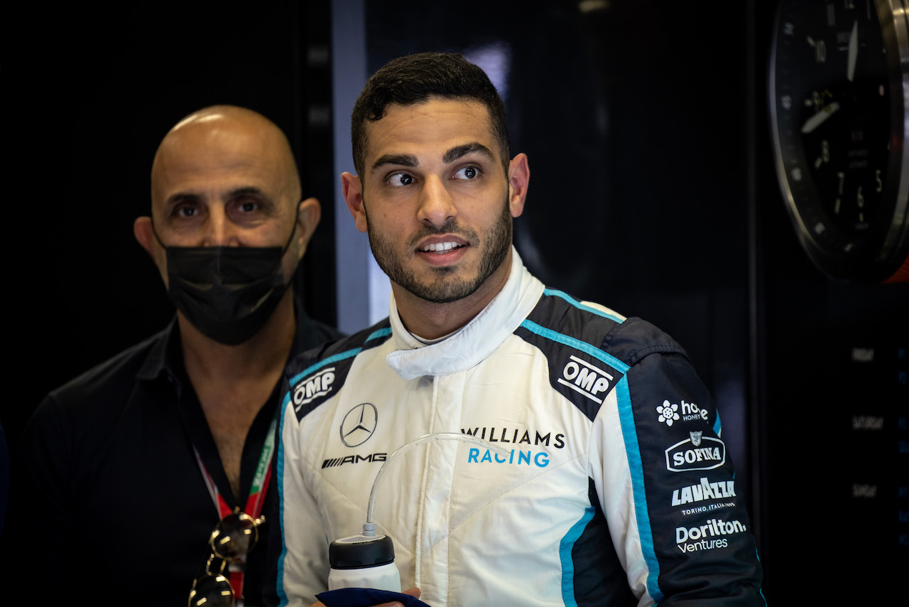 GP AUSTRIA, Roy Nissany (ISR) Williams Racing Development Driver with his father Chanoch Nissany (ISR).
02.07.2021. Formula 1 World Championship, Rd 9, Austrian Grand Prix, Spielberg, Austria, Practice Day.
- www.xpbimages.com, EMail: requests@xpbimages.com © Copyright: Bearne / XPB Images