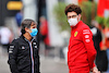 GP AUSTRIA, (L to R): Davide Brivio (ITA) Alpine F1 Team Racing Director with Mattia Binotto (ITA) Ferrari Team Principal.
02.07.2021. Formula 1 World Championship, Rd 9, Austrian Grand Prix, Spielberg, Austria, Practice Day.
- www.xpbimages.com, EMail: requests@xpbimages.com © Copyright: Moy / XPB Images