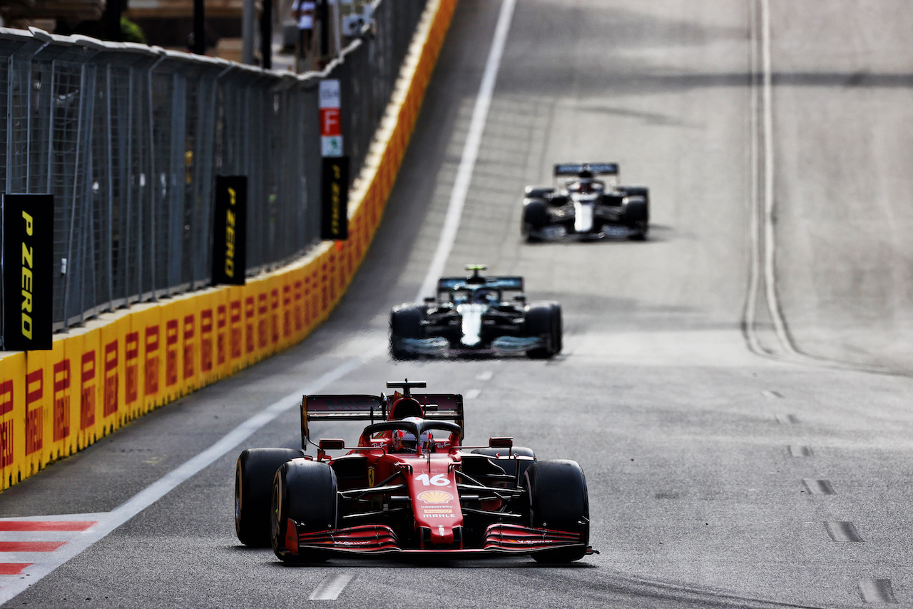 GP AZERBAIJAN, Charles Leclerc (MON) Ferrari SF-21.
06.06.2021. Formula 1 World Championship, Rd 6, Azerbaijan Grand Prix, Baku Street Circuit, Azerbaijan, Gara Day.
- www.xpbimages.com, EMail: requests@xpbimages.com © Copyright: Moy / XPB Images