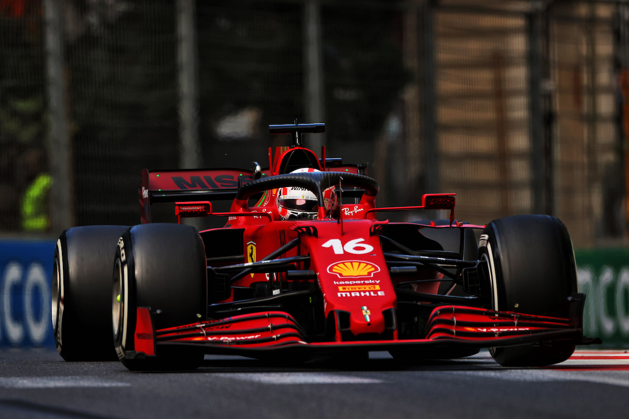 GP AZERBAIJAN, Charles Leclerc (MON) Ferrari SF-21.
06.06.2021. Formula 1 World Championship, Rd 6, Azerbaijan Grand Prix, Baku Street Circuit, Azerbaijan, Gara Day.
- www.xpbimages.com, EMail: requests@xpbimages.com © Copyright: Moy / XPB Images
