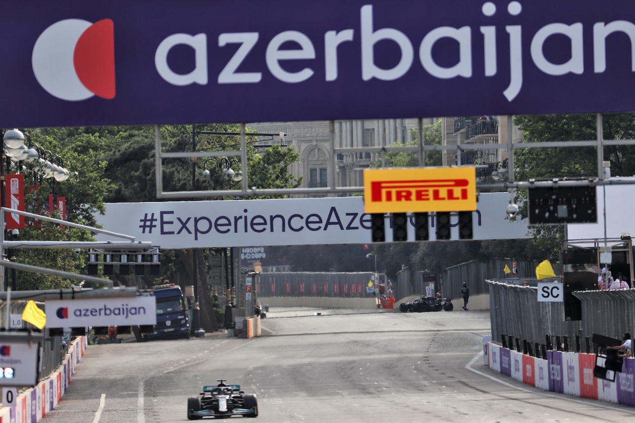 GP AZERBAIJAN, Lance Stroll (CDN) Aston Martin F1 Team AMR21 crashed out of the race.
06.06.2021. Formula 1 World Championship, Rd 6, Azerbaijan Grand Prix, Baku Street Circuit, Azerbaijan, Gara Day.
- www.xpbimages.com, EMail: requests@xpbimages.com © Copyright: Batchelor / XPB Images