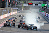 GP AZERBAIJAN, Lewis Hamilton (GBR) Mercedes AMG F1 W12 locks up under braking at the repartenza of the race while attempting to pass Sergio Perez (MEX) Red Bull Racing RB16B.
06.06.2021. Formula 1 World Championship, Rd 6, Azerbaijan Grand Prix, Baku Street Circuit, Azerbaijan, Gara Day.
- www.xpbimages.com, EMail: requests@xpbimages.com © Copyright: Batchelor / XPB Images