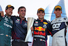 GP AZERBAIJAN, The podium (L to R): Sebastian Vettel (GER) Aston Martin F1 Team; second; Pierre Wache (FRA) Red Bull Racing Technical Director; Sergio Perez (MEX) Red Bull Racing, vincitore; Pierre Gasly (FRA) AlphaTauri, third.
06.06.2021. Formula 1 World Championship, Rd 6, Azerbaijan Grand Prix, Baku Street Circuit, Azerbaijan, Gara Day.
- www.xpbimages.com, EMail: requests@xpbimages.com © Copyright: Moy / XPB Images