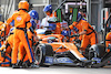 GP AZERBAIJAN, Daniel Ricciardo (AUS) McLaren MCL35M makes a pit stop.
06.06.2021. Formula 1 World Championship, Rd 6, Azerbaijan Grand Prix, Baku Street Circuit, Azerbaijan, Gara Day.
- www.xpbimages.com, EMail: requests@xpbimages.com © Copyright: Charniaux / XPB Images