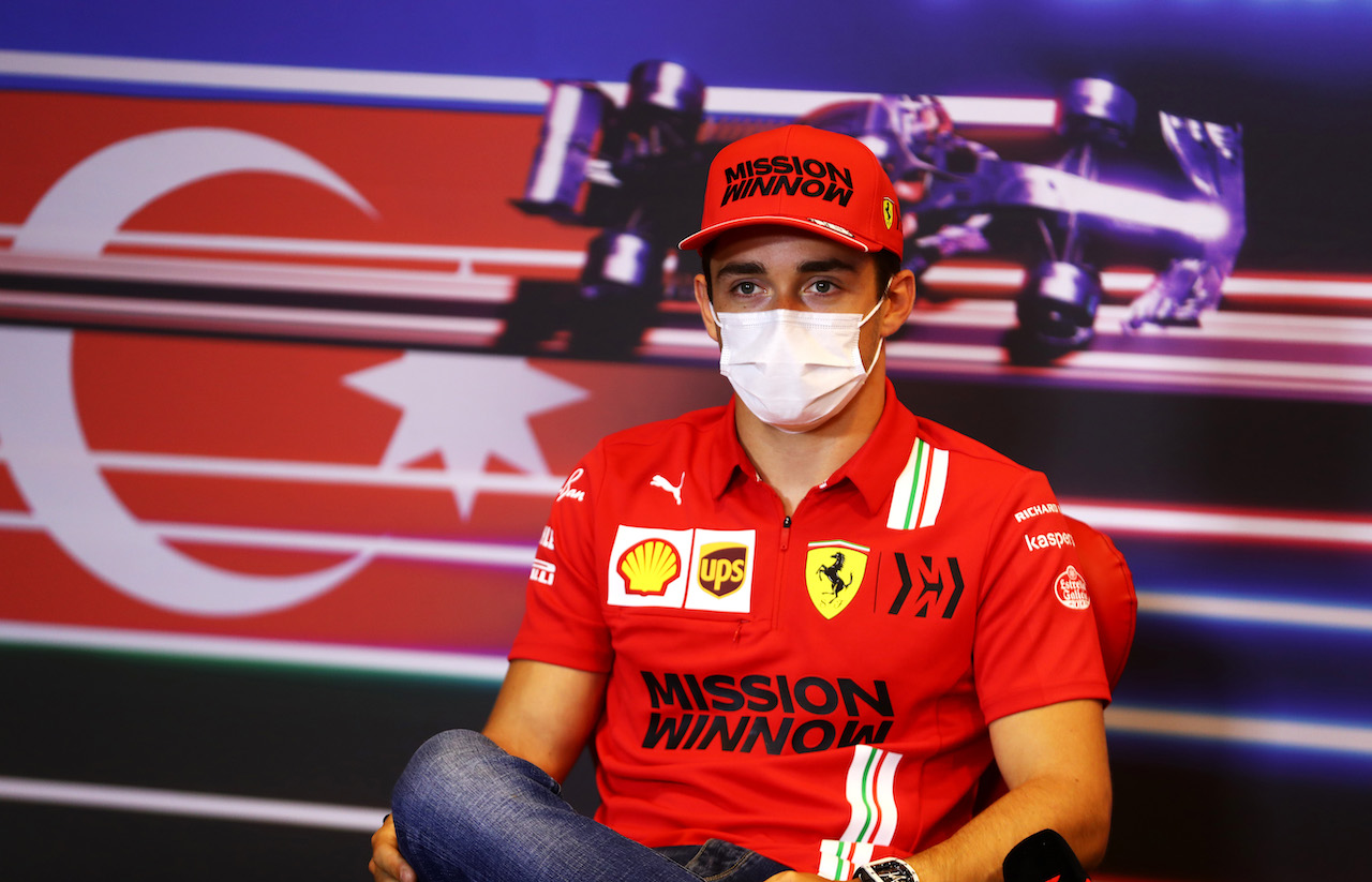 GP AZERBAIJAN, Charles Leclerc (MON) Ferrari in the FIA Press Conference.
03.06.2021. Formula 1 World Championship, Rd 6, Azerbaijan Grand Prix, Baku Street Circuit, Azerbaijan, Preparation Day.
- www.xpbimages.com, EMail: requests@xpbimages.com © Copyright: FIA Pool Image for Editorial Use Only