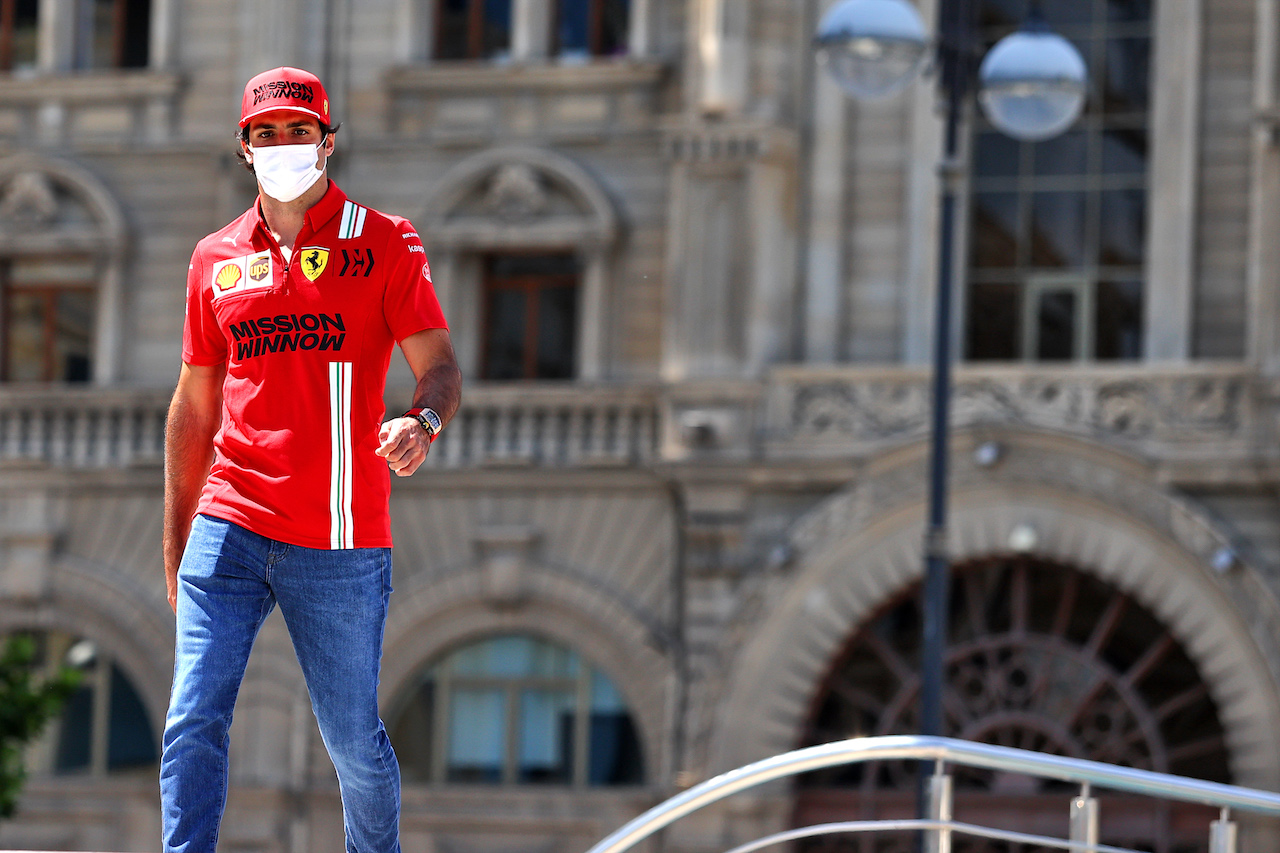 GP AZERBAIJAN, Carlos Sainz Jr (ESP) Ferrari.
03.06.2021. Formula 1 World Championship, Rd 6, Azerbaijan Grand Prix, Baku Street Circuit, Azerbaijan, Preparation Day.
- www.xpbimages.com, EMail: requests@xpbimages.com © Copyright: Moy / XPB Images