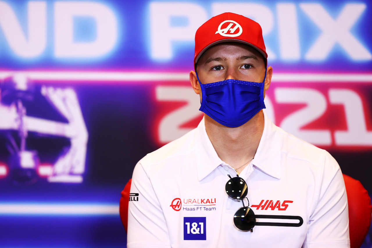 GP AZERBAIJAN, Nikita Mazepin (RUS) Haas F1 Team in the FIA Press Conference.
03.06.2021. Formula 1 World Championship, Rd 6, Azerbaijan Grand Prix, Baku Street Circuit, Azerbaijan, Preparation Day.
- www.xpbimages.com, EMail: requests@xpbimages.com © Copyright: FIA Pool Image for Editorial Use Only