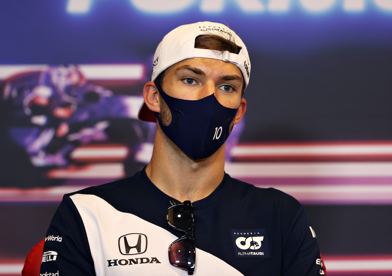 GP AZERBAIJAN, Pierre Gasly (FRA) AlphaTauri in the FIA Press Conference.
03.06.2021. Formula 1 World Championship, Rd 6, Azerbaijan Grand Prix, Baku Street Circuit, Azerbaijan, Preparation Day.
- www.xpbimages.com, EMail: requests@xpbimages.com © Copyright: FIA Pool Image for Editorial Use Only