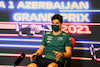 GP AZERBAIJAN, Lance Stroll (CDN) Aston Martin F1 Team in the FIA Press Conference.
03.06.2021. Formula 1 World Championship, Rd 6, Azerbaijan Grand Prix, Baku Street Circuit, Azerbaijan, Preparation Day.
- www.xpbimages.com, EMail: requests@xpbimages.com © Copyright: FIA Pool Image for Editorial Use Only